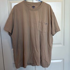 Dickies tan short sleeved pocket tee t shirt 3XL 3TG